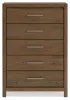 Ashley Furniture B974-46 Cabalynn - Five Drawer Chest - Light Brown