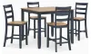 Ashley Furniture D399-223 Ashley Furniture D399-223 Gesthaven - Dining Room Counter Table Set (Set of 5) - Natural / Blue