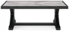 Ashley Furniture P792-701 Beachcroft - Rectangular Cocktail Table - Black / Light Gray