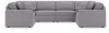Ashley Furniture 92104S72 Ashley Furniture 92104S72 Modmax - 8-Piece Sectional With 2 Audio System Consoles And 2 Armless Chairs - Granite