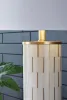 Ashley Furniture L235954 Faridworth - Poly Table Lamp - White / Gold Finish