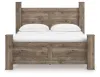Ashley Furniture PCB2260B7 Ashley Furniture PCB2260B7 Rusticott - King Poster Bed - Brown