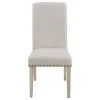 CoasterEssence 190152 Salem - Fabric Upholstered Dining Side Chair (Set of 2) - Beige