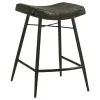 Coaster Fine Furniture 109258 Bayu - Leather Upholstered Counter Stool (Set of 2) - Espresso