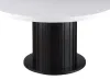 CoasterEssence 115490 Sherry - Round Marble Top Dining Table - Rustic Espresso