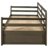 CoasterEssence 305706 Sorrento - 2-Drawer Twin Long Daybed With Extension Trundle - Gray