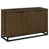 Coaster Fine Furniture 950393 Ryatt - 4 Door Engineered Wood Accent Cabinet - Dark Pine