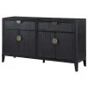 Coaster Fine Furniture 108235 Brookmead - 4 Door Sideboard Buffet Storage Cabinet - Black