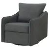 Coaster Fine Furniture 903393 Madia - Upholstered Sloped Arm Swivel Glider Chair - Charcoal