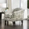 Furniture of America SM8141-CH-FL Misty - Chair - Ivory / Pattern