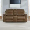 Liberty Furniture 7016CN-23P Collins - Loveseat With Console P3 & ZG - York Chestnut