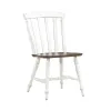 Liberty Furniture 741-C1500S Al Fresco - Slat Back Side Chair - Graphite & Whitestone