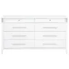 Coaster Fine Furniture 225073 Gracemont - 8-Drawer Bedroom Dresser Cabinet - White