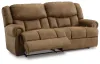 Ashley Furniture 4470447 Boothbay - 2 Seat Power Reclining Sofa - Auburn