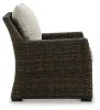 Ashley Furniture P465-820 Brook Ranch - Lounge Chair With Cushion - Brown
