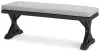 Ashley Furniture P792-600 Beachcroft - Bench With Cushion - Black / Light Gray