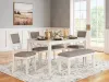 Ashley Furniture D423-325 Erinberg - Dining Room Table Set (Set of 6) - Antique White