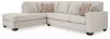 Ashley Furniture 24305/16/67/08 Aviemore - 3 Pc. - 2-Piece Sectional With Laf Corner Chaise, Ottoman - Stone