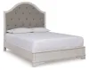 Ashley Furniture B747B2 Blendon - Queen Upholstered Panel Bed - Rustic Brown