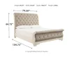Ashley Furniture B743/31/36/78/76/99 Ashley Furniture B743/31/36/78/76/99 Realyn - 5 Pc. - Dresser, Mirror, King Upholstered Sleigh Bed - Two-tone