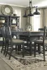 Ashley Furniture D736/32/124(6) Ashley Furniture D736/32/124(6) Tyler Creek - 7 Pc. - Counter Table, 6 Barstools - Dark Gray