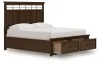 Ashley Furniture B849B5 Ashley Furniture B849B5 Taffenbrook - California King Panel Storage Bed - Medium Brown
