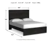 Ashley Furniture B2589B2 Ashley Furniture B2589B2 Belachime - Queen Panel Bed - Black