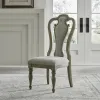 Liberty Furniture 244N-C2501S Liberty Furniture 244N-C2501S Magnolia Manor - Splat Back Upholstered Side Chair - Weathered Bisque