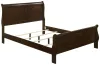 CoasterEveryday 202411KE-S5 Louis Philippe - 5 Piece Eastern King Bedroom Set - Cappuccino