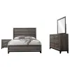 CoasterEveryday 212421KW-S4 Watson - 4 Piece California King Bedroom Set - Gray Oak