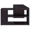 CoasterEveryday 800517 Yvette - 3-Drawer L-Shape Computer Desk - Cappuccino