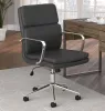 CoasterEssence 801765 Ximena - Upholstered Adjustable Mid Back Office Chair - Black