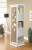 CoasterEssence 910080 Robinsons - Swivel Accent Cabinet With Cork Board - White