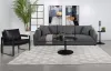 Coaster Fine Furniture 551681-SETB Sasha - 3 Piece Upholstered Sofa - Barely Black