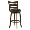 Coaster Fine Furniture 181369 Murphy - Wood Pub Height Swivel Bar Chair - Dark Brown