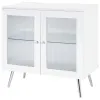 Coaster Fine Furniture 950396 Nieta - 2 Door Engineered Wood Accent Cabinet - White High Gloss