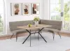 Coaster Fine Furniture 108496 Dodson - Fabric Upholstered L-Shaped Nook Dining Bench - Taupe