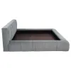Coaster Fine Furniture 315981KW Wilshire - Upholstered California King Platform Bed - Gray