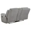 Coaster Fine Furniture 602552 Gilson - Chenille Upholstered Reclining Loveseat - Gray