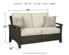 Ashley Furniture P750-835 Paradise Trail - Loveseat w/Cushion - Medium Brown