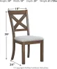 Ashley Furniture D631/45/01(6)/60 Ashley Furniture D631/45/01(6)/60 Moriville - 8 Pc. - Extension Table, 6 Side Chairs, Server - Dark Gray