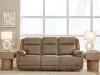 Ashley Furniture PCU1240015 Glencroft - Power Reclining Sofa With Adjustable Headrest - Sahara