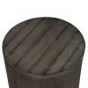Liberty Furniture 406-OT1021 Modern Farmhouse - Drum End Table - Dark Gray
