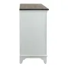 Liberty Furniture 417-BR30 Allyson Park - 6 Drawer Dresser - Wirebrushed White / Charcoal