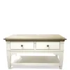 Riverside Furniture 59503 Myra - Small Leg Cocktail Table - Natural / Paperwhite