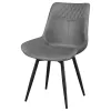CoasterEssence 110272 Brassie - Upholstered Swivel Dining Side Chair (Set of 2) - Gray