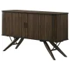 CoasterEssence 115275 Wes - 2 Door Sideboard Buffet Storage Cabinet - Dark Walnut