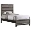 CoasterEveryday 212421T Watson - Wood Twin Panel Bed - Gray Oak
