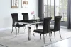 CoasterEssence 105071 Carone - Rectangular Glass Top Dining Table - Black