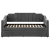 CoasterEssence 315962 Kingston - Upholstered Twin Daybed With Trundle - Charcoal